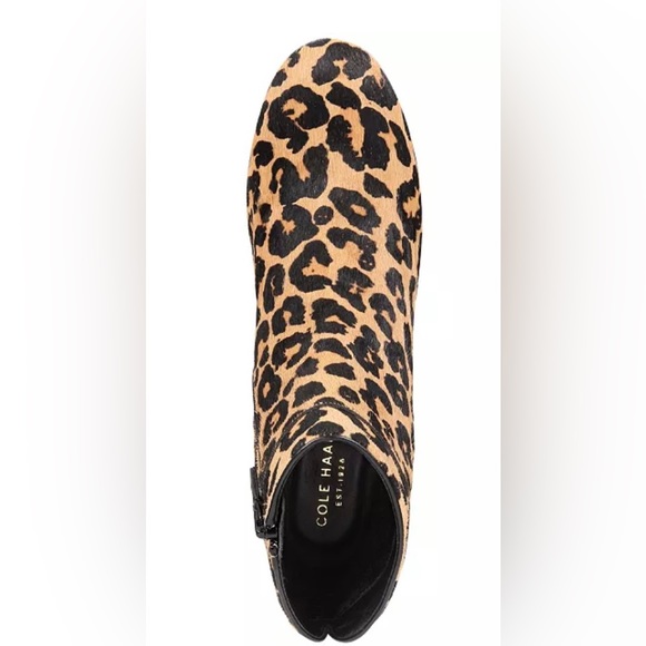 COLE HAAN Arden Grand Ankle Boots Ocelot Print - Picture 4 of 11